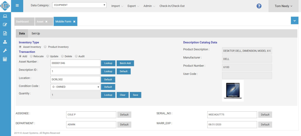 screenshot of Asset Ingenium